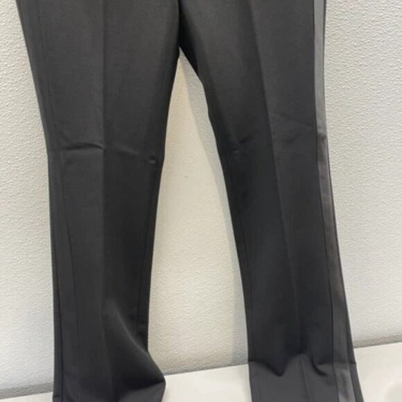 NEW RALPH LAUREN Womens Holiday Satin Stripe Twill Classy Pants Size 6 Black - Picture 9 of 12